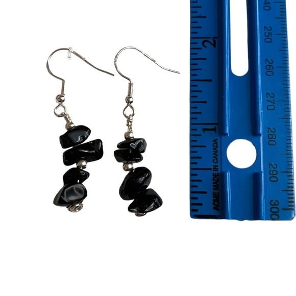 Black Onyx earrings - Picture 2 of 2